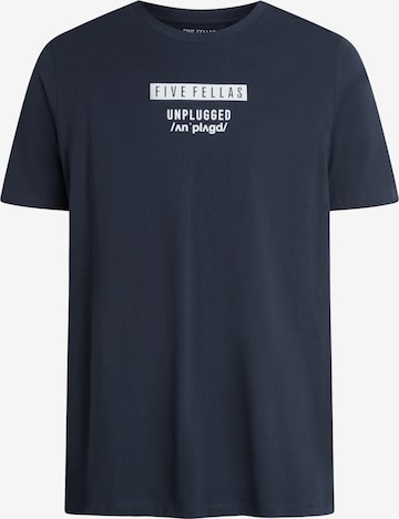Five Fellas T-Shirt 'Luca' in Blau: predná strana