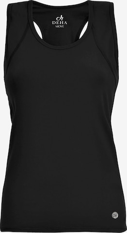 Top sportivo di DEHA in nero: frontale