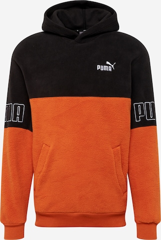 PUMA Sportsweatshirt in Bruin: voorkant