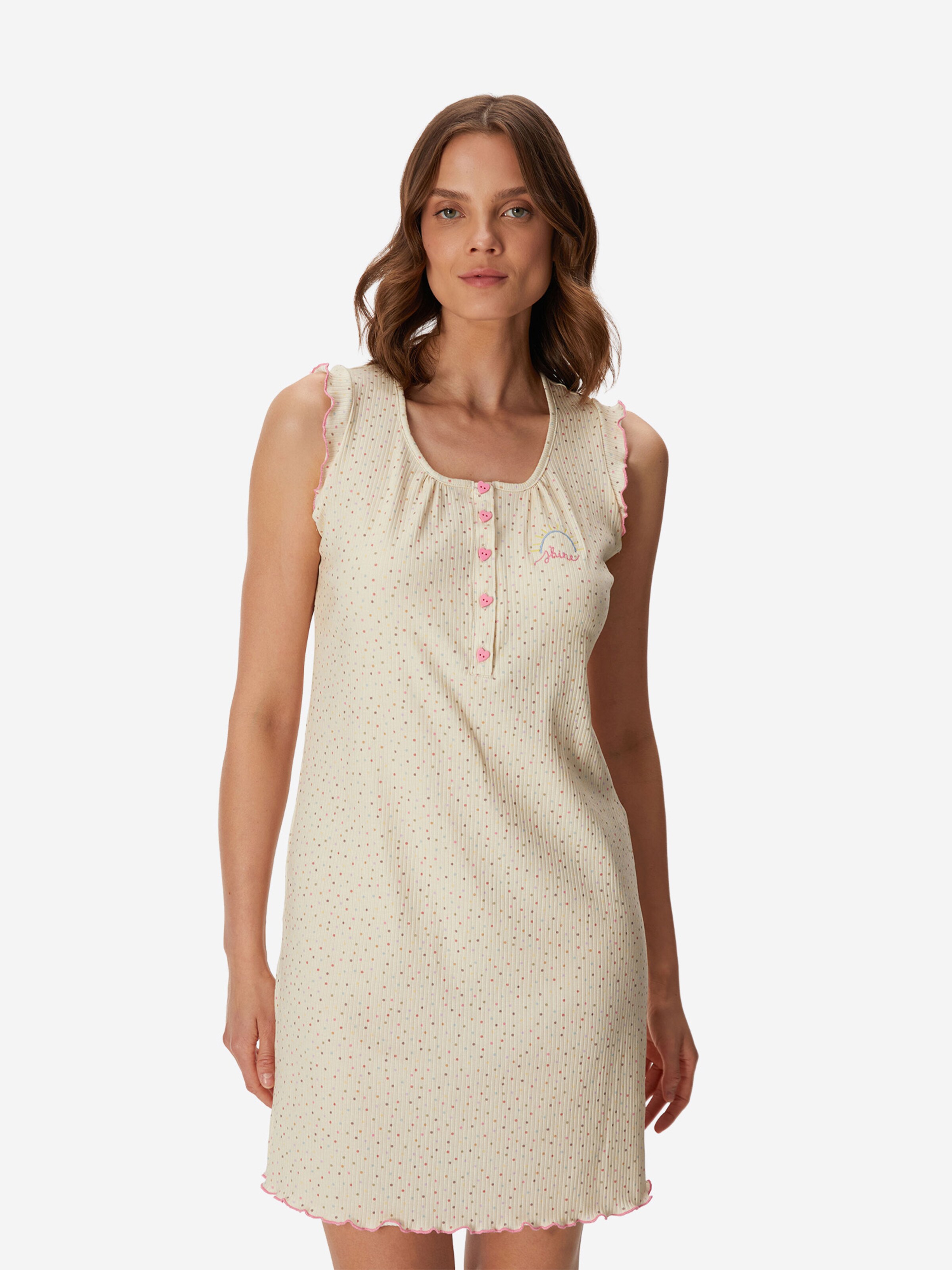 Goldenbay - Camiseta de noche 'Hazel' en amarillo