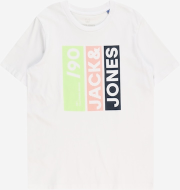 Jack & Jones Junior Majica 'JIO' | bela barva: sprednja stran