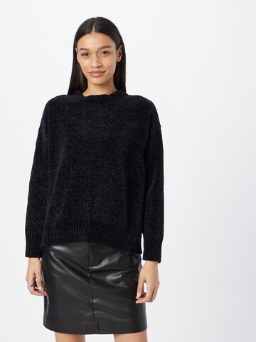 OVS - Pullover 'CHENILLE' em preto: frente