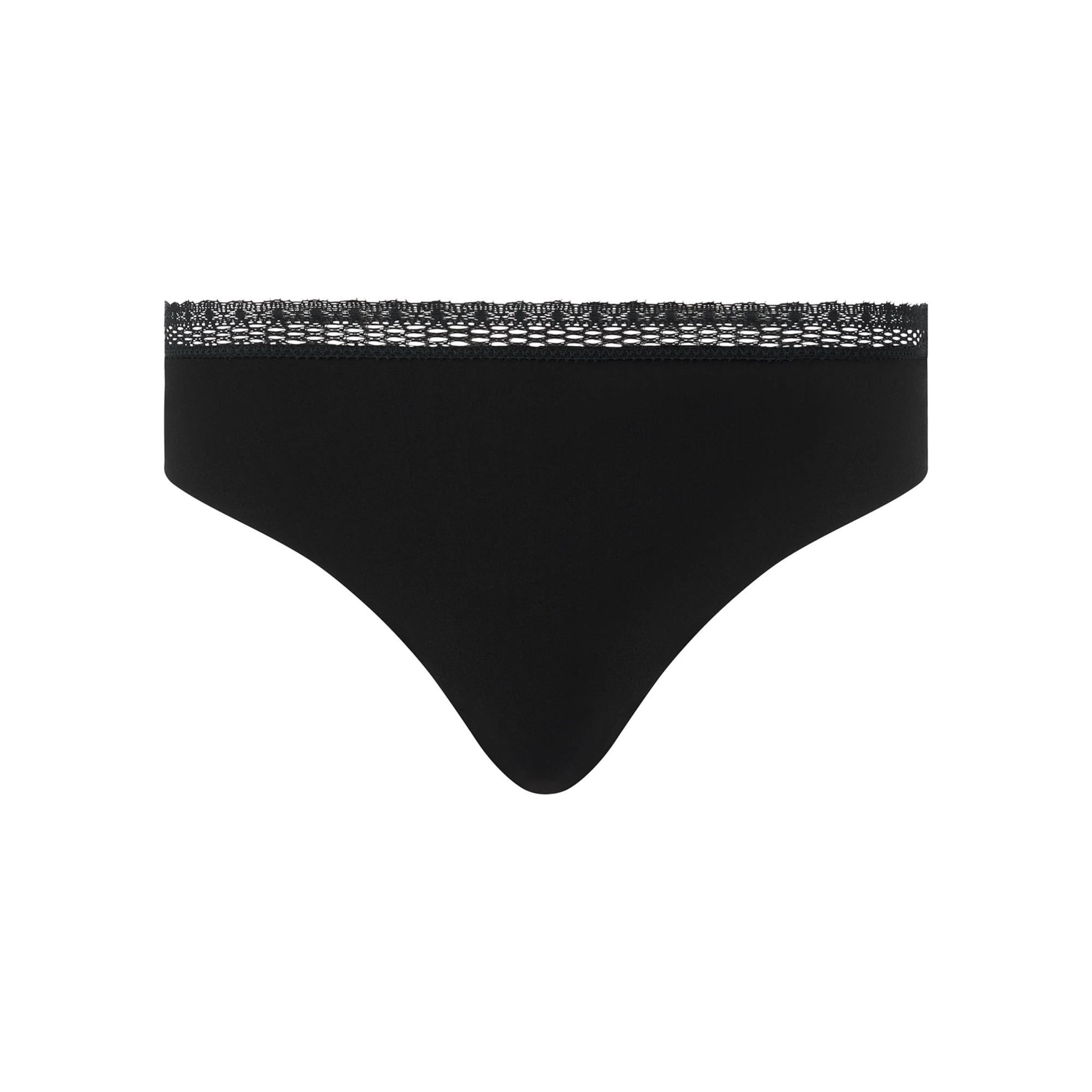 Slip 'Cozy Chic' di Chantelle in nero: frontale