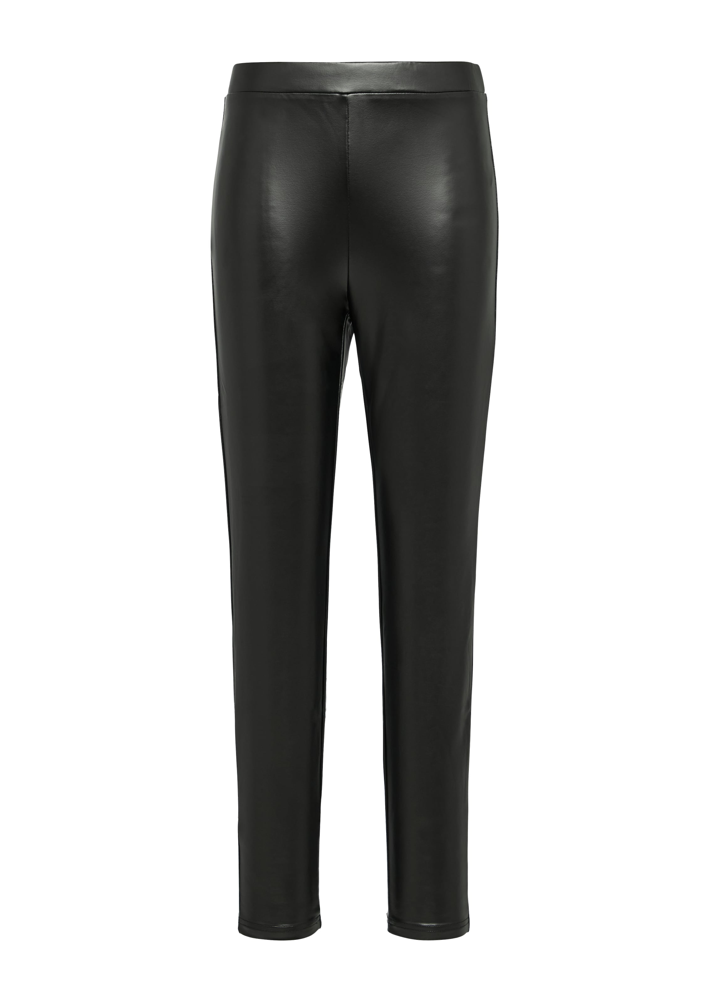 QS Skinny Leggings in Zwart: voorkant