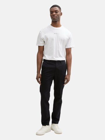 TOM TAILOR DENIM Tapered Broek in Zwart