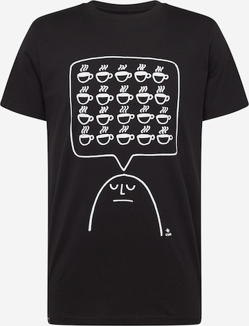 T-Shirt 'Stockholm Coffee Mind' DEDICATED. en noir : devant