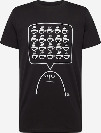 DEDICATED. T-Shirt 'Stockholm Coffee Mind' en noir / blanc, Vue avec produit