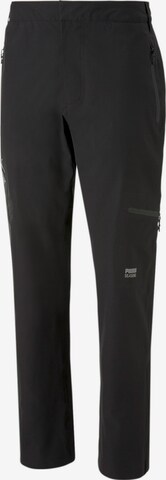 PUMA Regular Sports trousers in Black: front