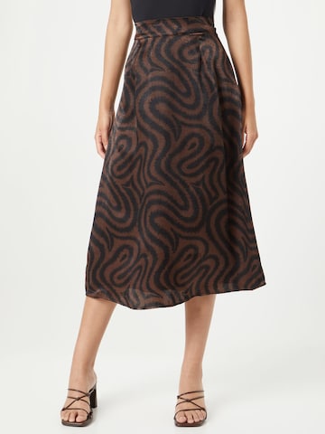 OBJECT Skirt 'PAPAYA' in Brown: front