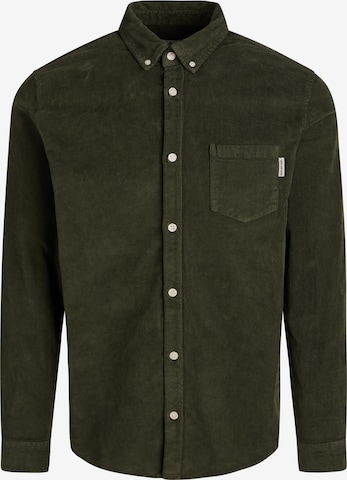 Redefined Rebel Button Up Shirt in Brown: front