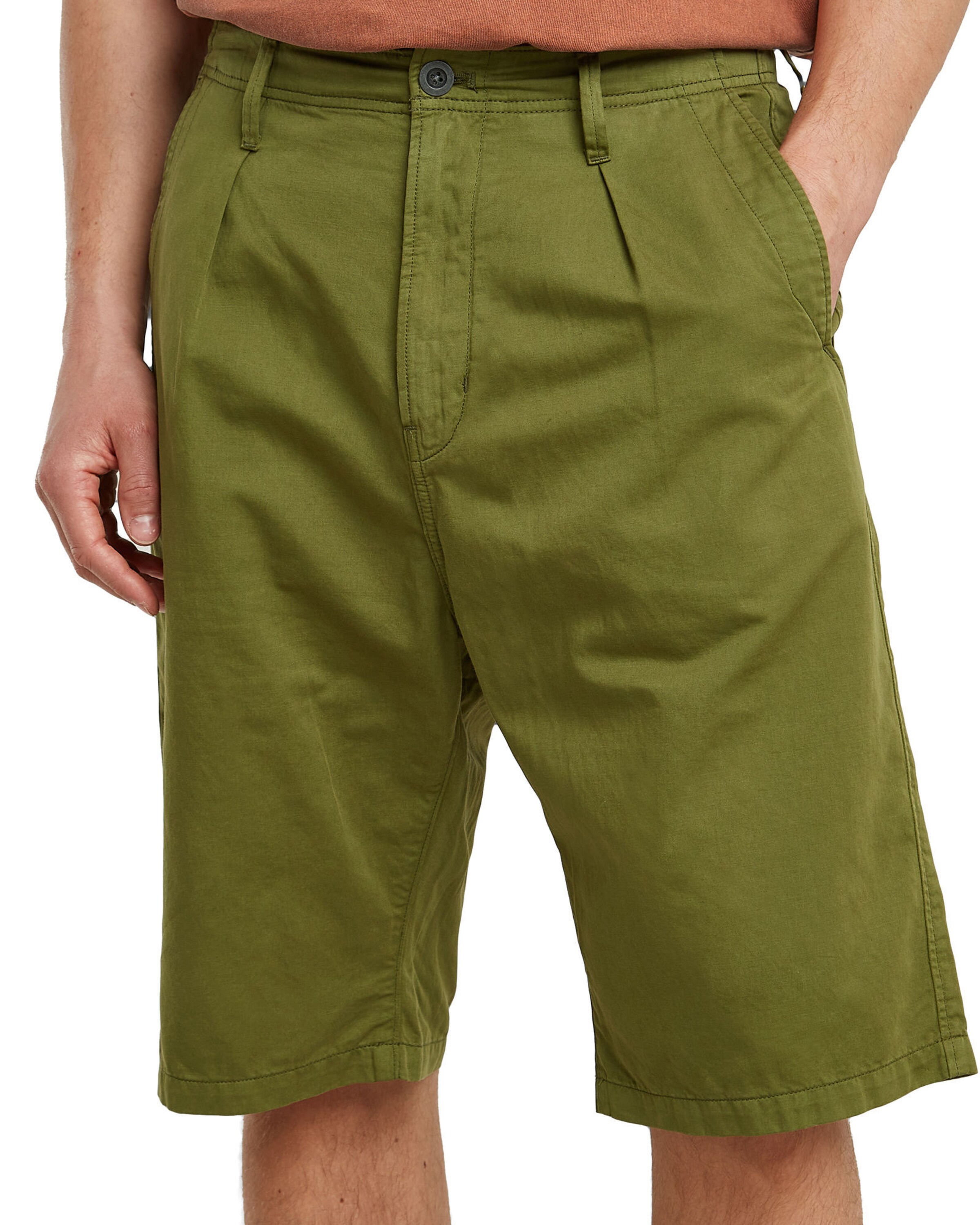 G-STAR Loose fit Pleat-front trousers in Green