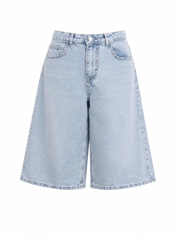 IT'S BASIC Baggy Jeans 'SUPER BAGGY  BERMUDA  SHORT' in Blauw