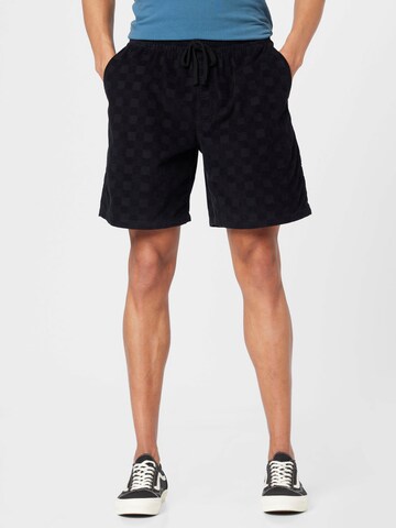 Loosefit Pantaloni de la VANS pe negru: față