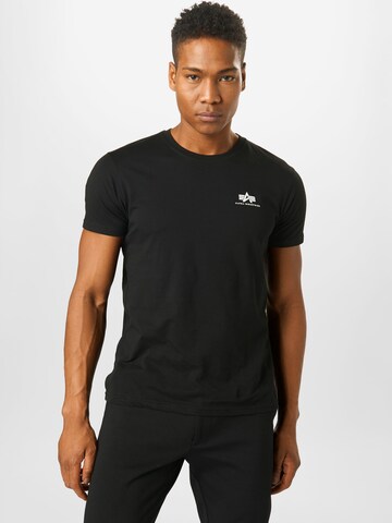 ALPHA INDUSTRIES - Camiseta en negro: frente