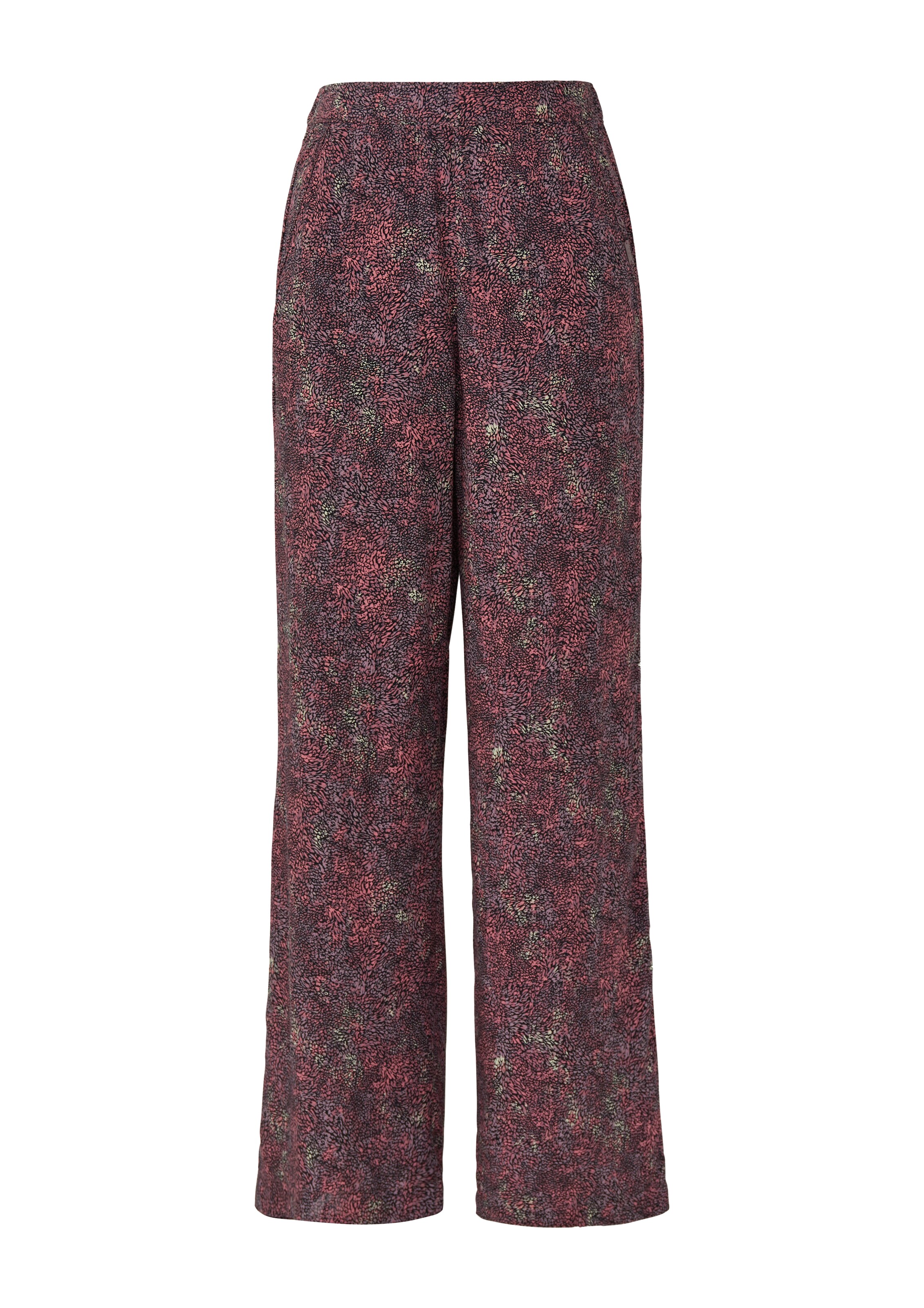 QS Wide Leg Hose in Mischfarben: Vorderseite