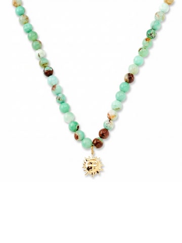 Arkai Necklace 'Mediterranean' in Green: front