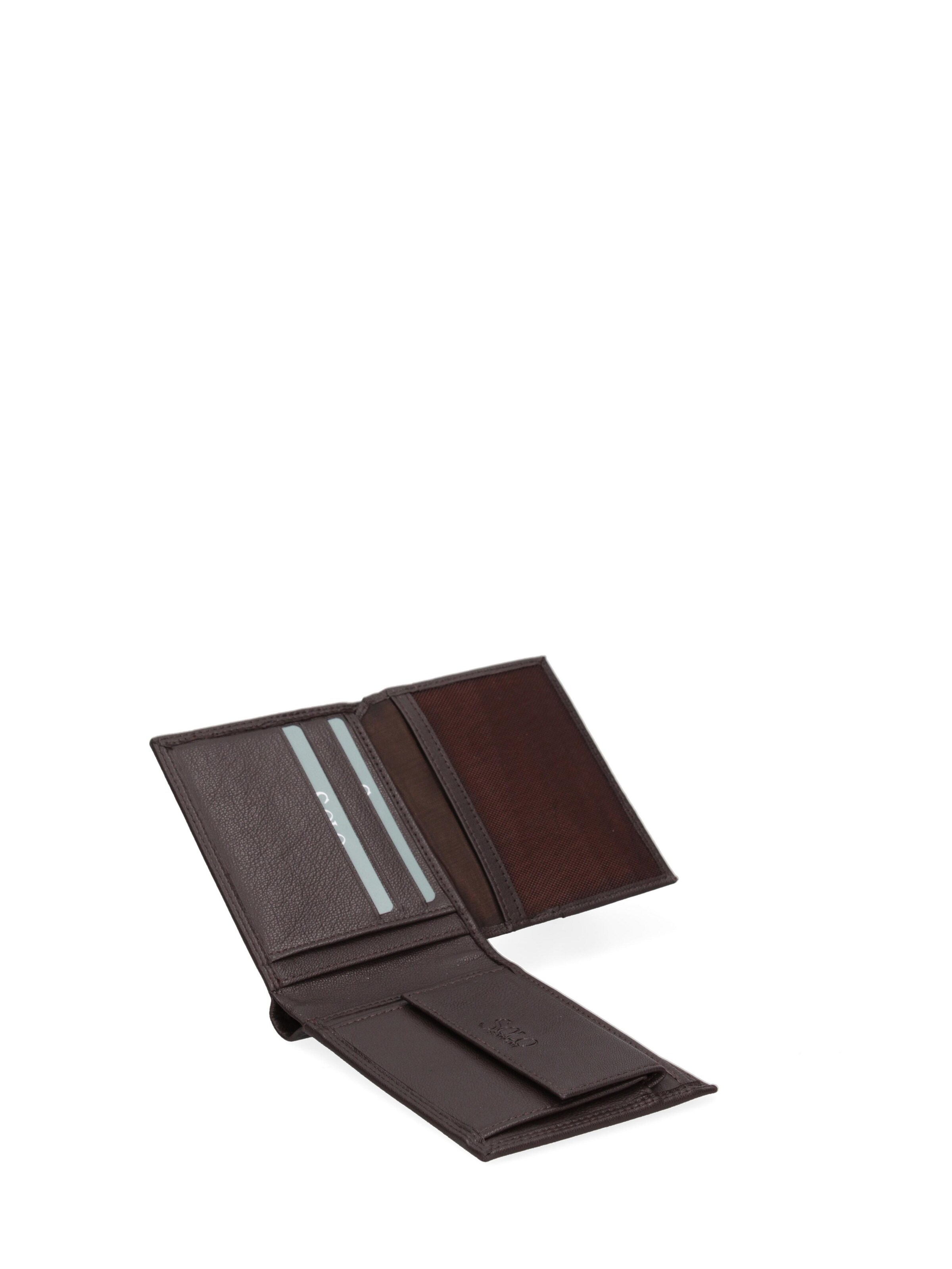 Portamonete 'Portafoglio Uomo Vera Pelle - Solo Soprani Slim Compatto 12x9,5 cm' di Solo Soprani in marrone