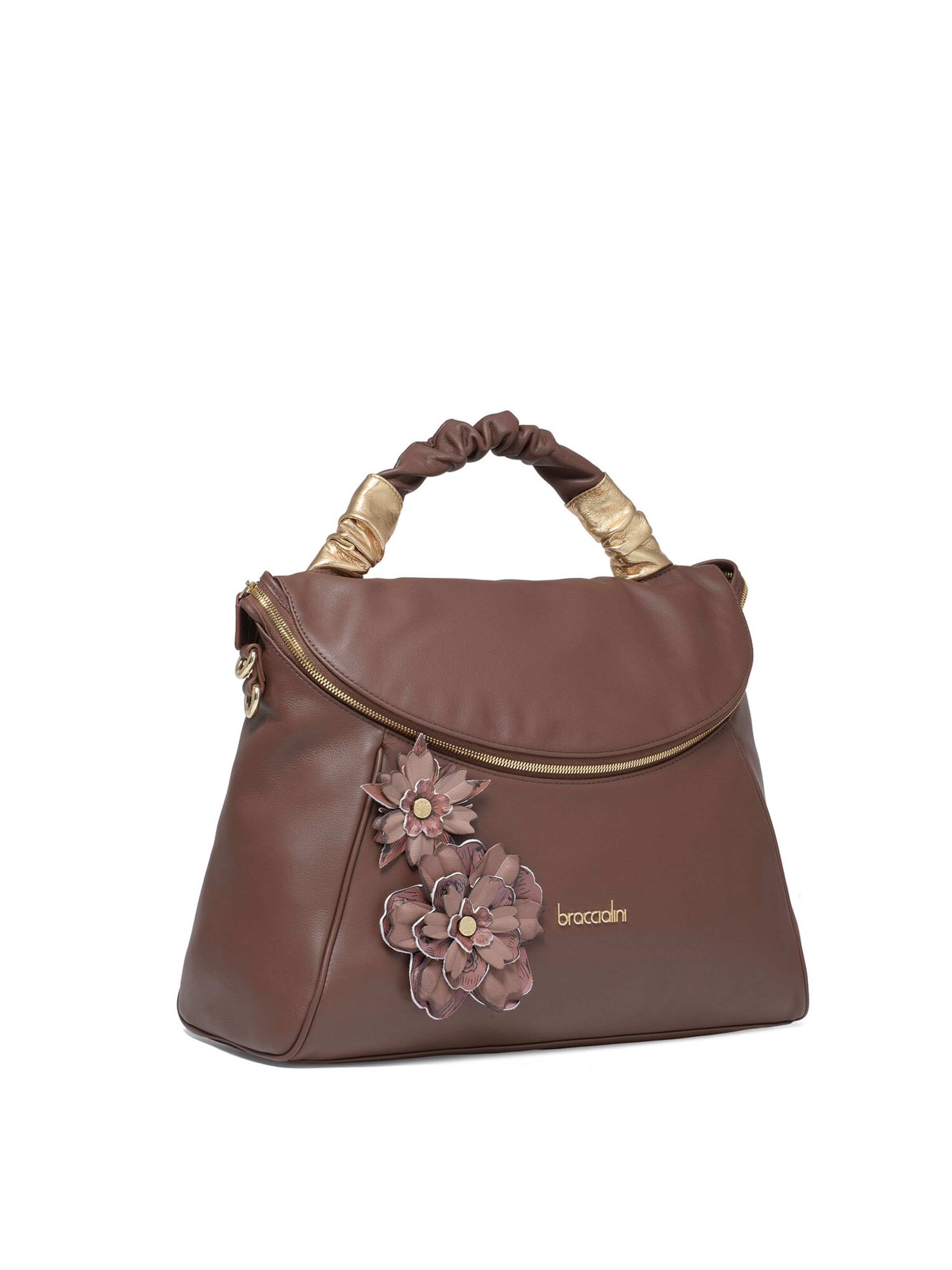 Borsa a mano di Braccialini in marrone: frontale