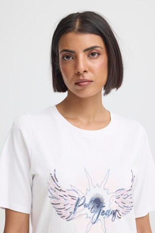 Pulz Shirts ' PZBETHANY ' i hvid