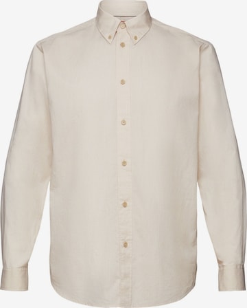ESPRIT Regular fit Overhemd in Beige: voorkant
