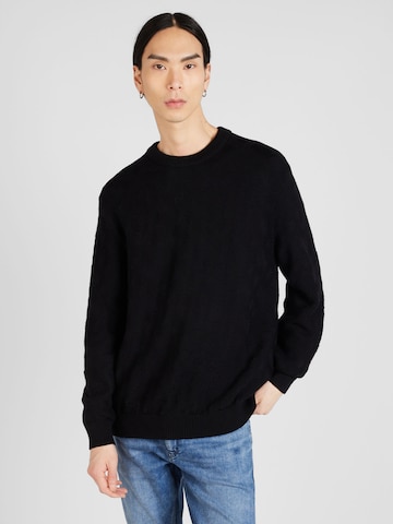 BOSS Black Пуловер 'Palao' в черно: отпред