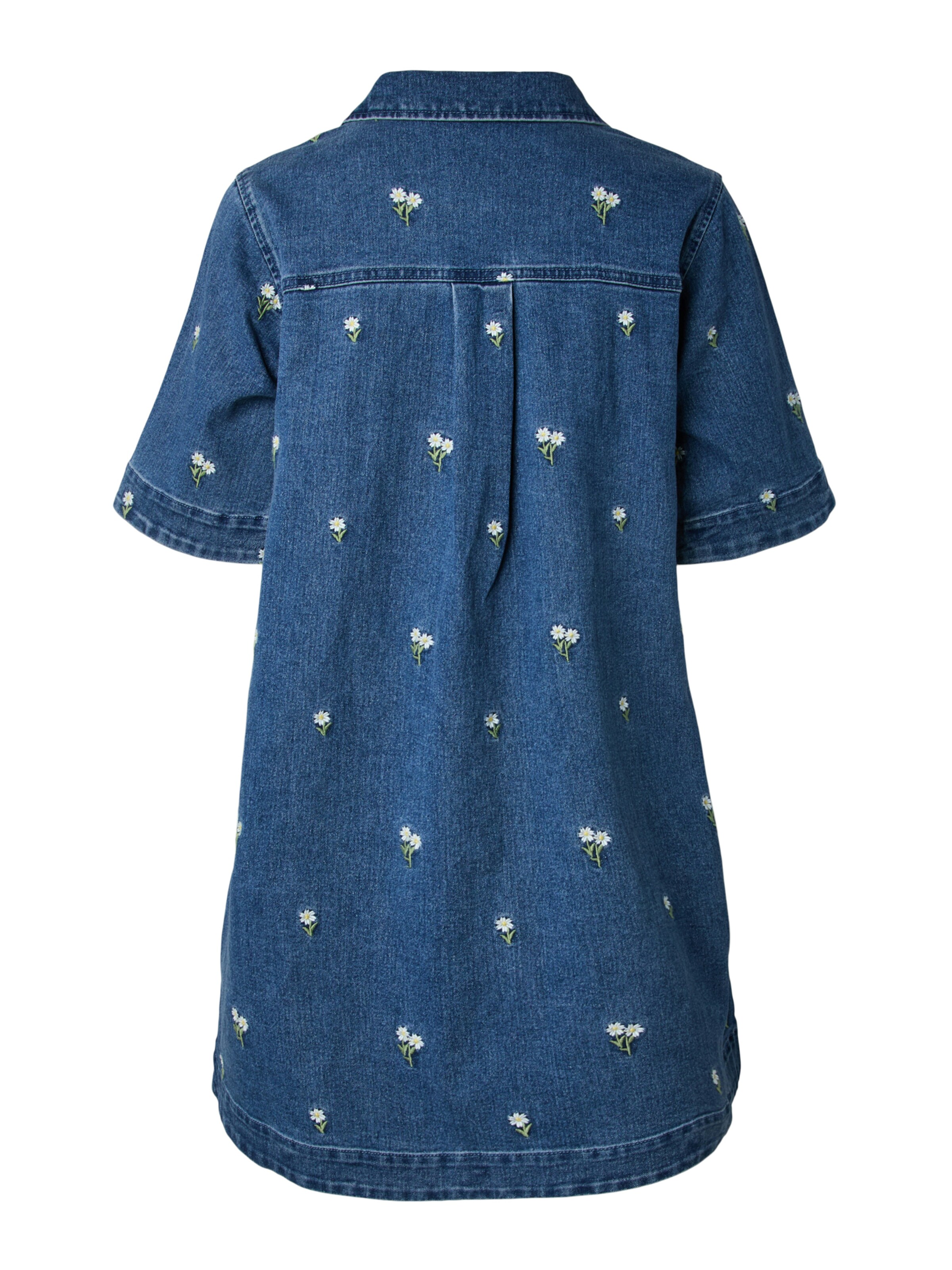 PIECES Blousejurk 'PCFLORA' in Blauw