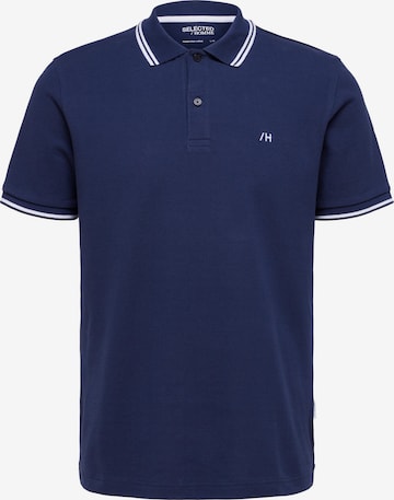 SELECTED HOMME T-shirt 'Dante' i blå: framsida