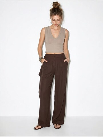 Wide leg Pantaloni 'Hose' di Bianco Lucci in marrone