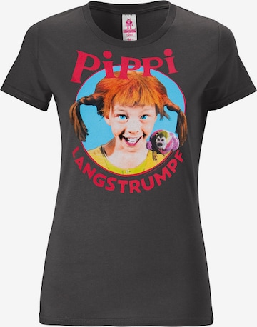 LOGOSHIRT Shirt in Grey: front