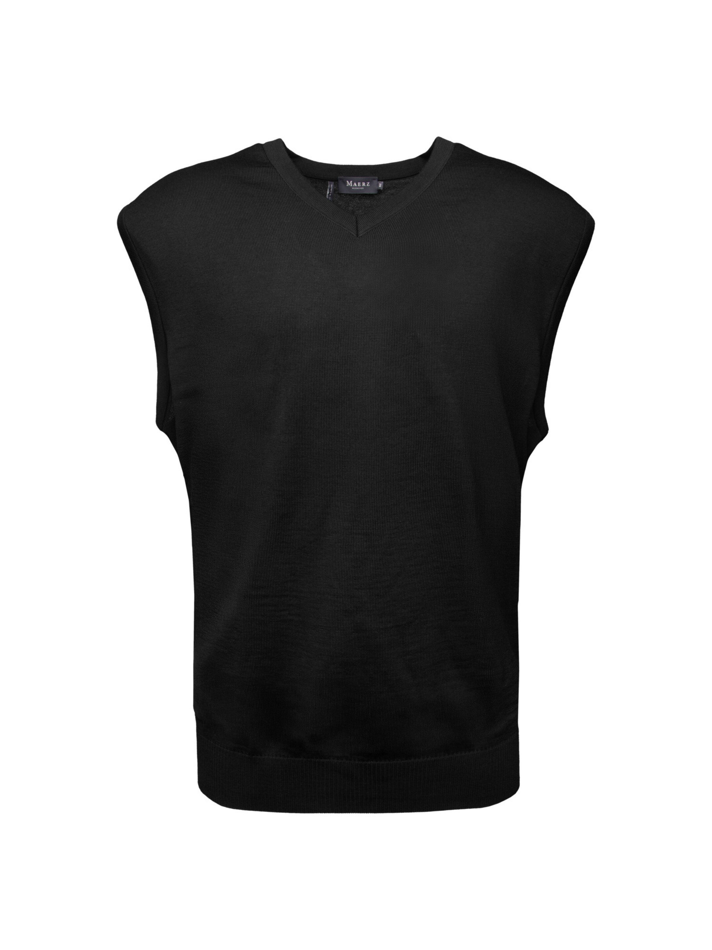 Canottiera di MAERZ Muenchen in nero: frontale