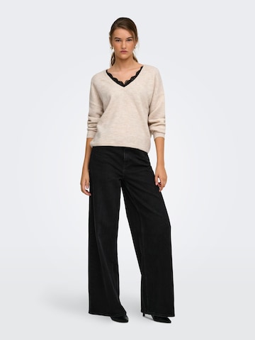 ONLY Sweater 'ONLMANIFESTA' in Beige