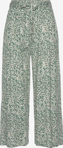 BEACH TIME Wide leg Pants 'Beach Time' in Green: front