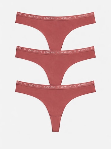 LEAFLETIC Broekje 'Leafletic Mid Rise Brazilian' in Roze: voorkant