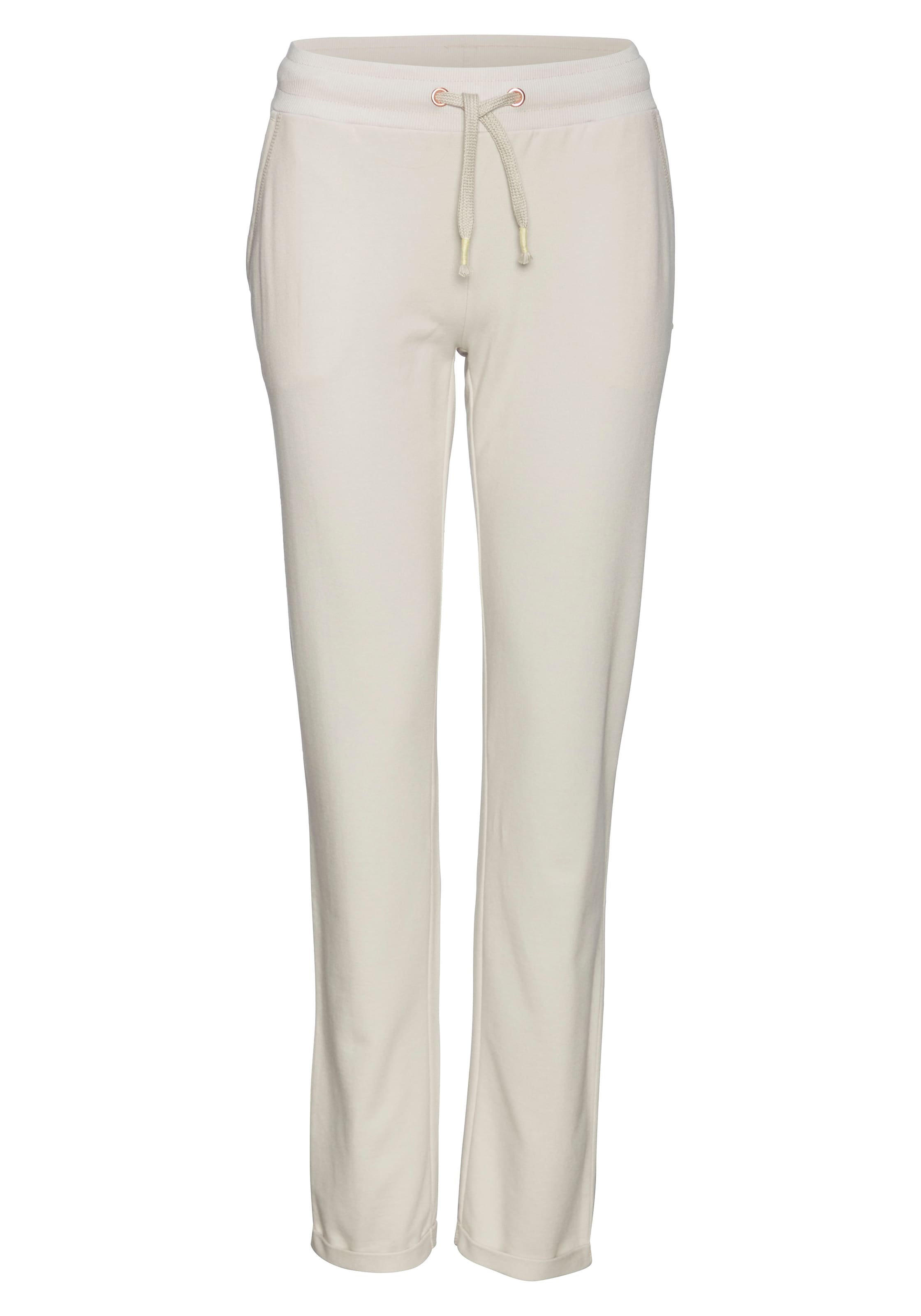 LASCANA Loose fit Pants in White: front