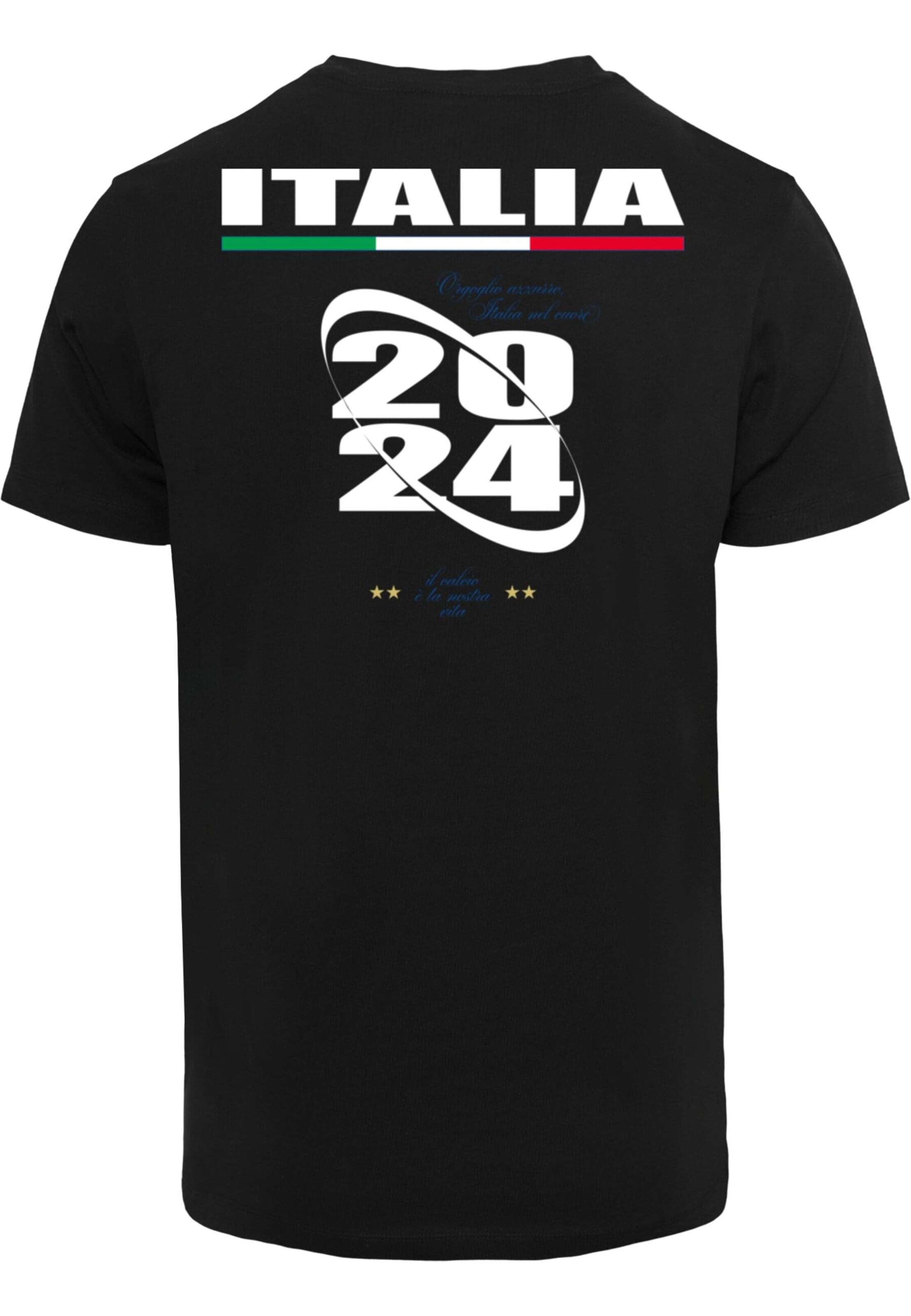 Mister Tee Shirt 'Calcio 24' in Zwart