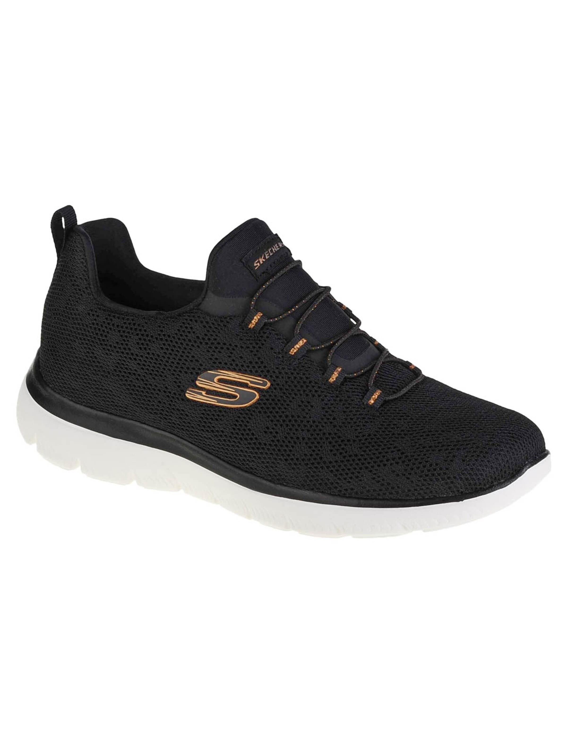 SKECHERS Slip-on 'Summits' in Zwart: voorkant
