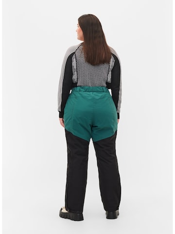 Regular Pantalon outdoor Zizzi en vert