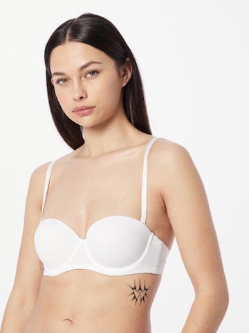 Lindex Balconette Bra 'Theresia' in White: front