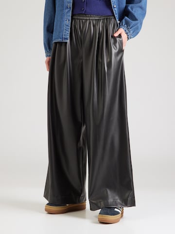 UNITED COLORS OF BENETTON Wide Leg Hose in Schwarz: Vorderseite