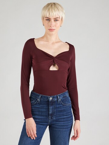 ABOUT YOU T-shirtbody 'Paige' i röd: framsida