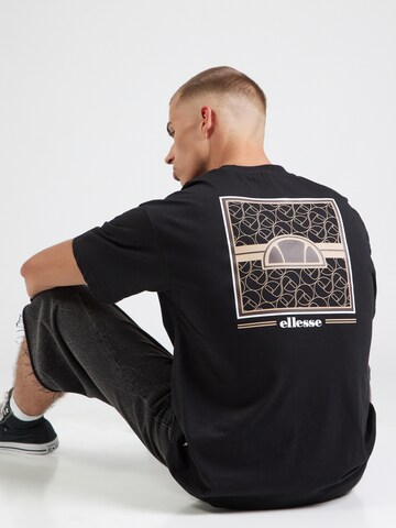 juoda ELLESSE Marškinėliai 'Peroli': priekis