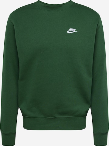 žalia Nike Sportswear Megztinis be užsegimo 'Club Fleece': priekis