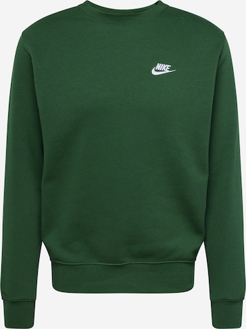 Nike Sportswear Sweatshirt 'Club Fleece' in Green: front