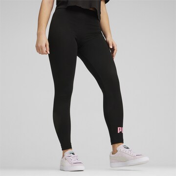 PUMA Skinny Workout Pants 'Essentials' in Black: front