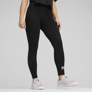 Skinny Pantalon de sport 'Essentials' PUMA en noir : devant