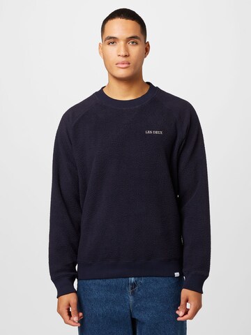 Les Deux Sweatshirt 'Duncan' in Blue: front