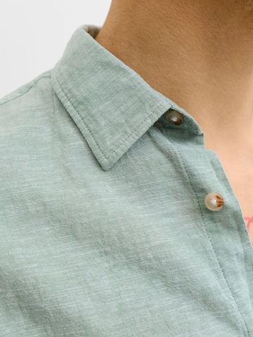 JACK & JONES Regular fit Button Up Shirt 'JJESummer' in Green
