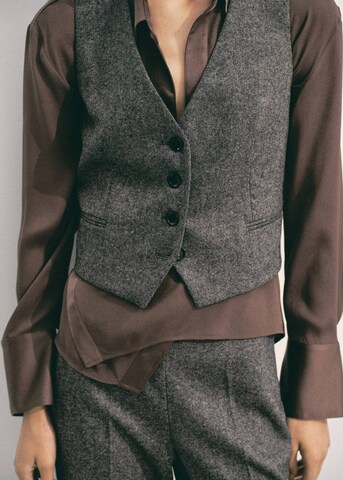 MANGO Vest 'Piper' in Grey: front