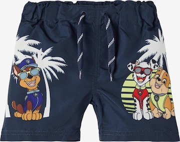 Pantaloncini da bagno 'Messi' di NAME IT in blu: frontale