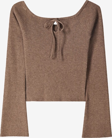 Bershka Pullover in Braun: Vorderseite